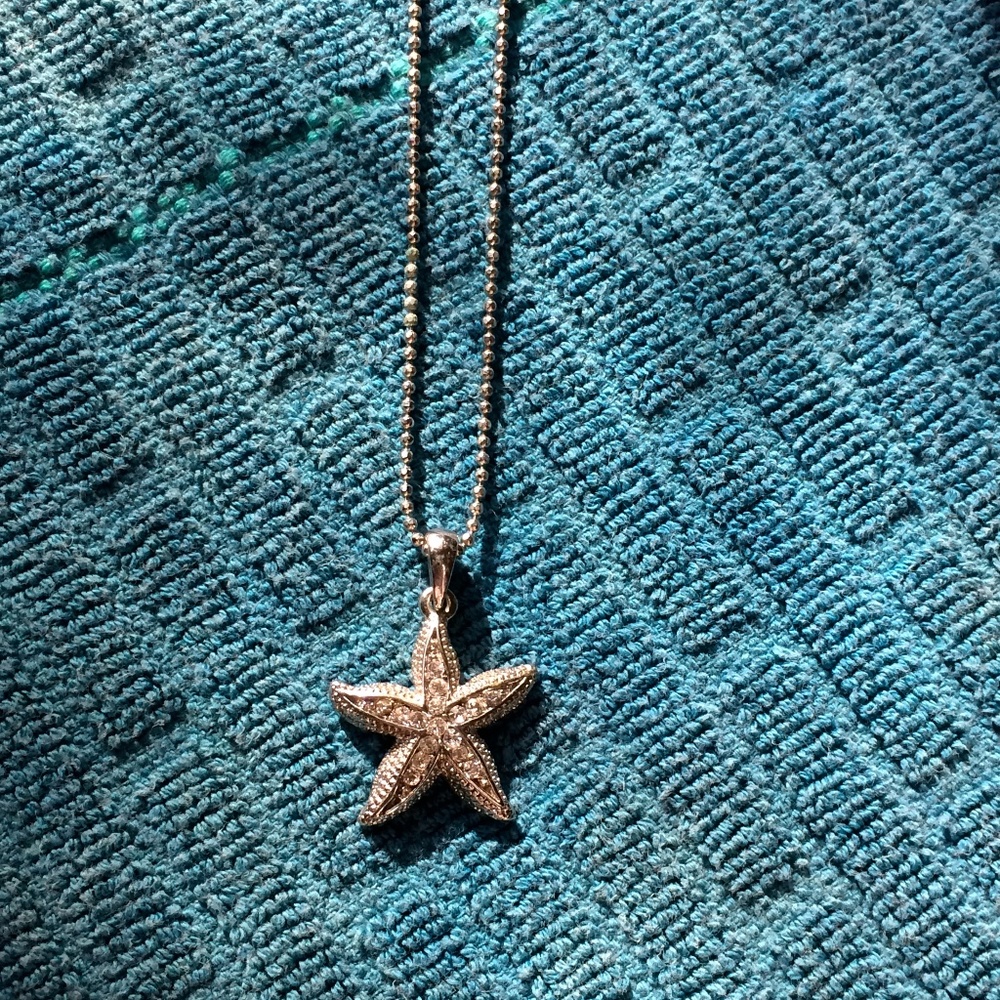 Sterling Silver Starfish Necklace